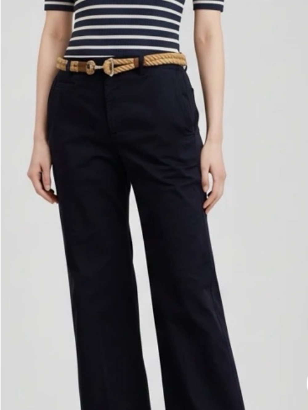 Lauren Ralph Lauren Connor Black Straight Leg Trousers 18W